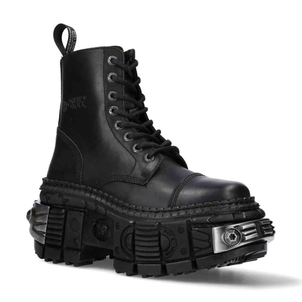New Rock - M-WALL083C-S4 Stiefeletten - Schwarz